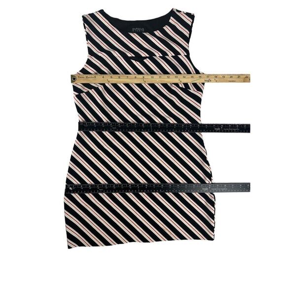 En Focus Studio Sz 6 Mini Dress Sleeveless Black White Red Stretchy New W/0 Tags - Picture 6 of 7